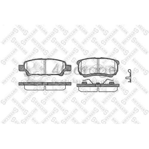 STELLOX 1062002SX Комплект тормозных колодок дисковый тормоз