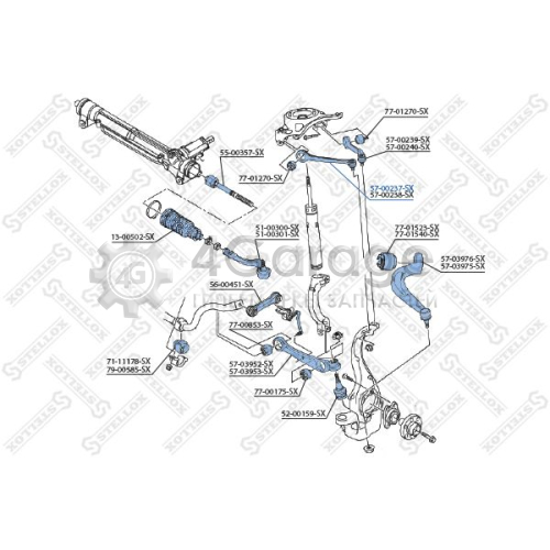 STELLOX 5700237SX Рычаг независимой подвески колеса подвеска колеса