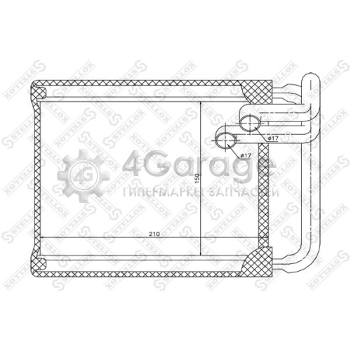 STELLOX 1035147SX Теплообменник отопление салона