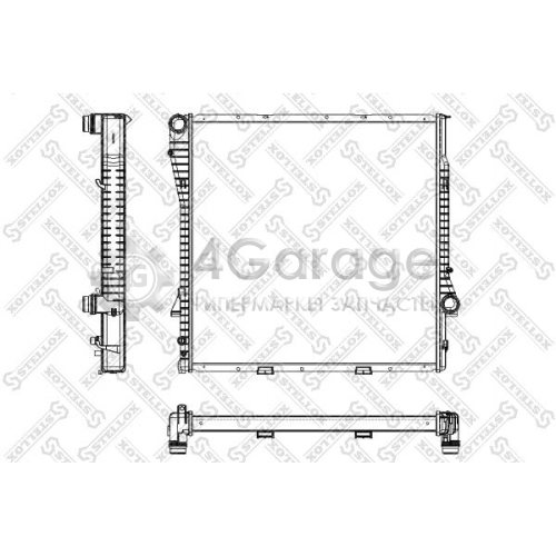 STELLOX 1025166SX Радиатор охлаждение двигателя