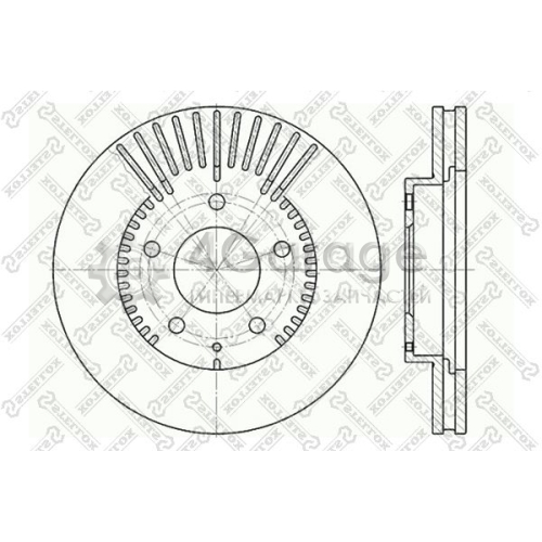 STELLOX 60203254VSX Тормозной диск