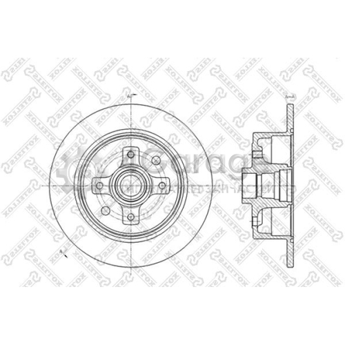 STELLOX 60203616SX Тормозной диск