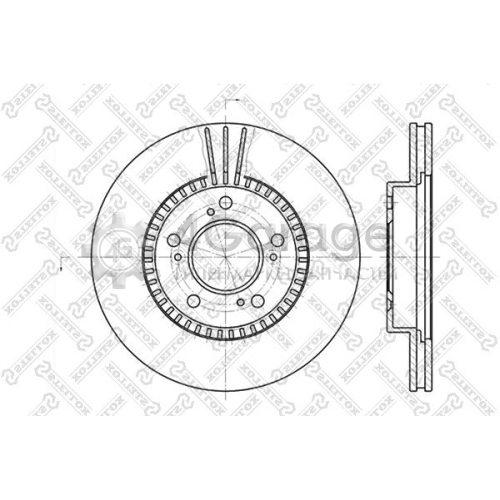 STELLOX 60202622VSX Тормозной диск