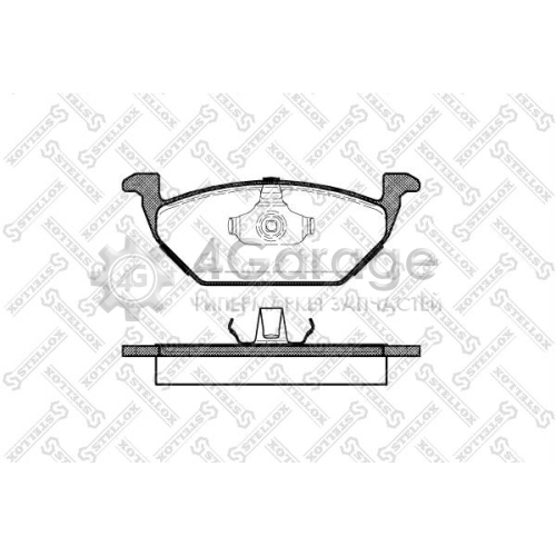 STELLOX 644000SX Комплект тормозных колодок дисковый тормоз