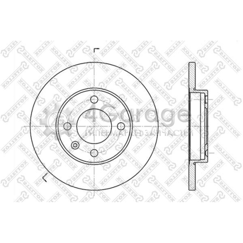 STELLOX 60209933SX Тормозной диск