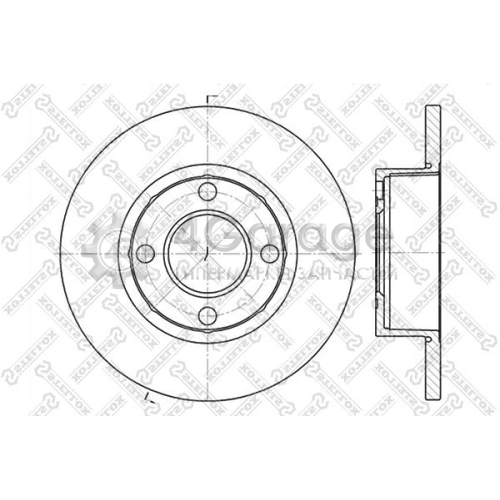 STELLOX 60204737SX Тормозной диск