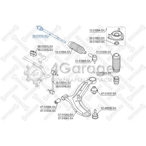 STELLOX 5551010SX Осевой шарнир рулевая тяга