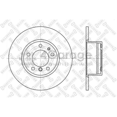 STELLOX 60201518SX Тормозной диск
