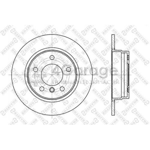 STELLOX 60201525SX Тормозной диск