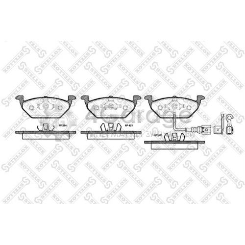 STELLOX 644021BSX Комплект тормозных колодок дисковый тормоз