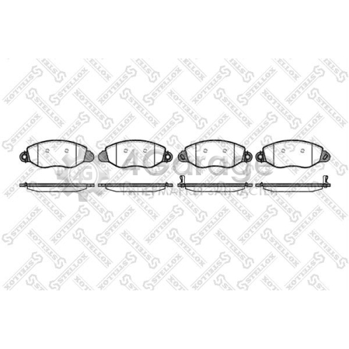 STELLOX 783012BSX Комплект тормозных колодок дисковый тормоз