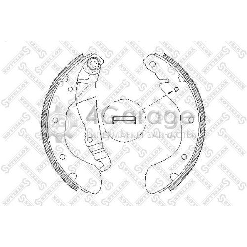 STELLOX 318100SX Комплект тормозных колодок