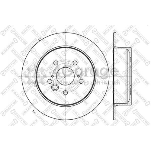 STELLOX 60204574SX Тормозной диск