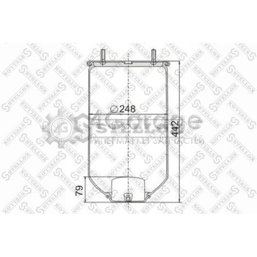 STELLOX 9040040SX Кожух пневматической рессоры