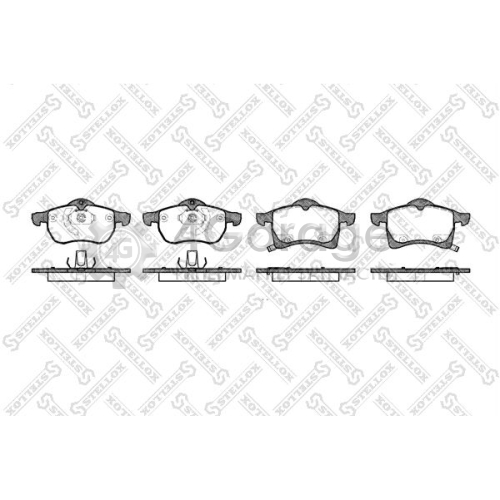 STELLOX 694002BSX Комплект тормозных колодок дисковый тормоз