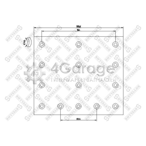 STELLOX 8501102SX Комплект тормозных башмаков барабанные тормоза