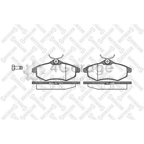 STELLOX 892000SX Комплект тормозных колодок дисковый тормоз