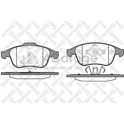 STELLOX 002002SX Комплект тормозных колодок дисковый тормоз