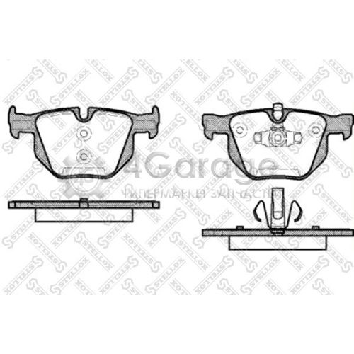 STELLOX 392070SX Комплект тормозных колодок дисковый тормоз