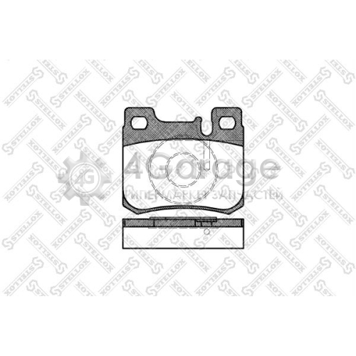 STELLOX 168020BSX Комплект тормозных колодок дисковый тормоз