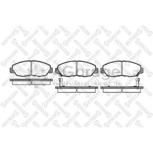 STELLOX 335002SX Комплект тормозных колодок дисковый тормоз