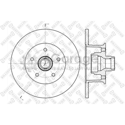 STELLOX 60204720SX Тормозной диск