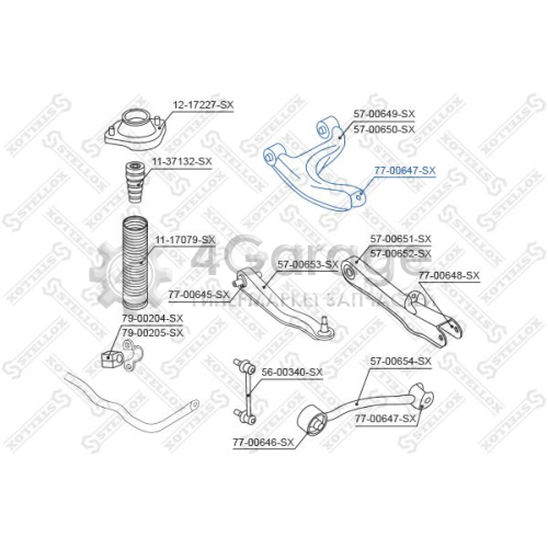 STELLOX 7700647SX Подвеска рычаг независимой подвески колеса