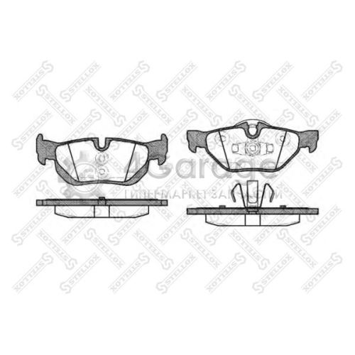 STELLOX 1156000SX Комплект тормозных колодок дисковый тормоз