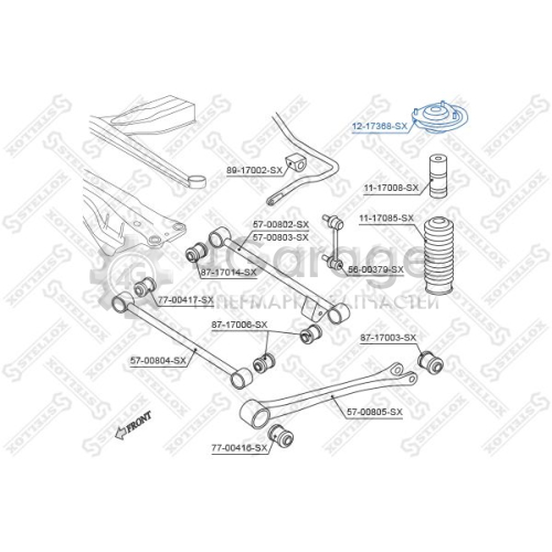 STELLOX 1217368SX Опора стойки амортизатора