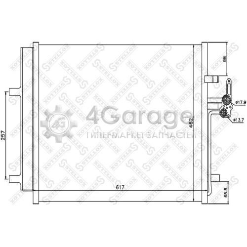 STELLOX 1045562SX Конденсатор кондиционер