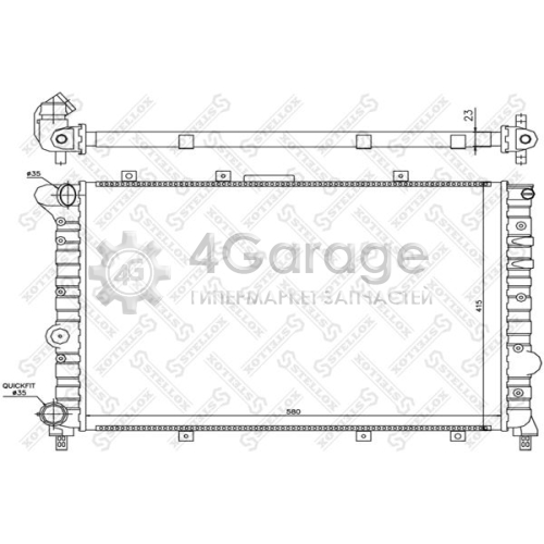 STELLOX 1025160SX Радиатор охлаждение двигателя