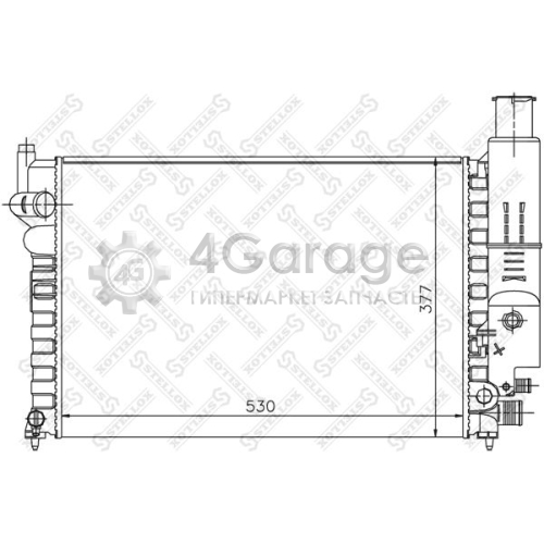 STELLOX 1025083SX Радиатор охлаждение двигателя