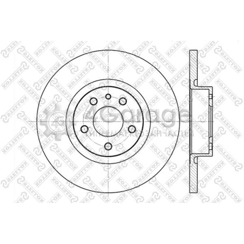 STELLOX 60201017SX Тормозной диск