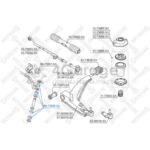 STELLOX 8973006SX Опора стабилизатор