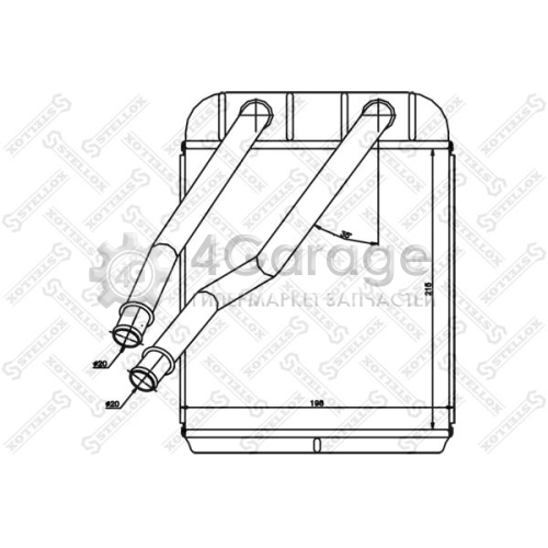 STELLOX 1035205SX Теплообменник отопление салона