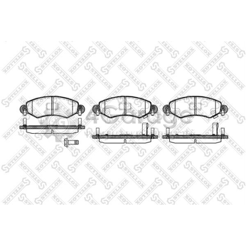 STELLOX 713012SX Комплект тормозных колодок дисковый тормоз