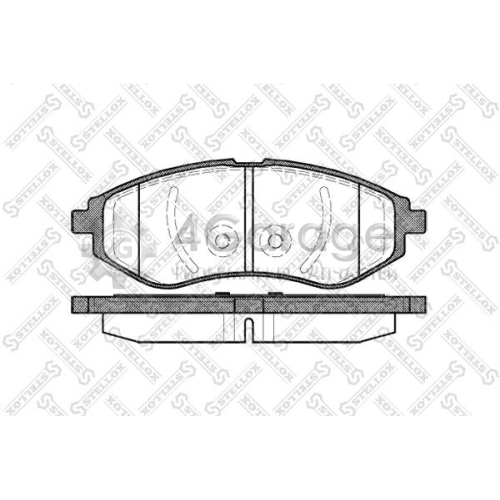 STELLOX 997000SX Комплект тормозных колодок дисковый тормоз