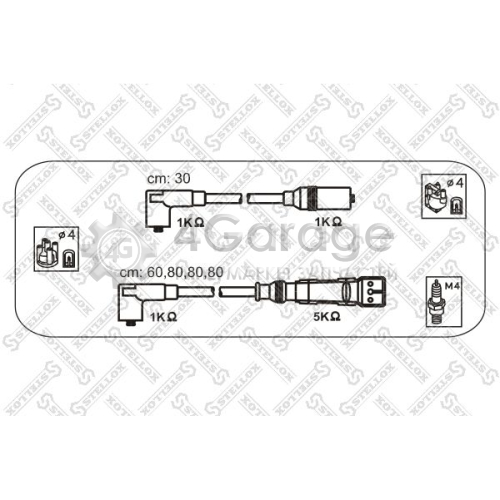 STELLOX 1031309SX Комплект проводов зажигания