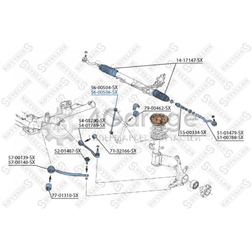 STELLOX 5600506SX Тяга / стойка стабилизатор