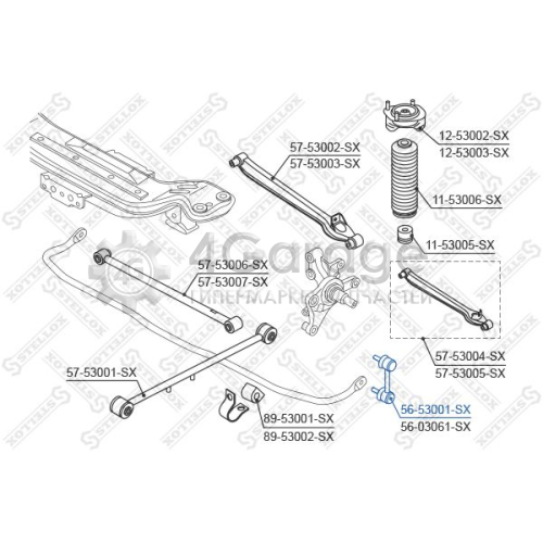 STELLOX 5653001SX Тяга / стойка стабилизатор