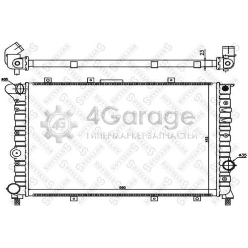 STELLOX 1025488SX Радиатор охлаждение двигателя