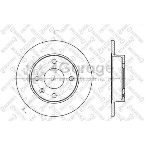 STELLOX 60202526SX Тормозной диск