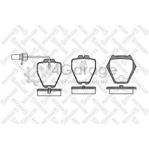 STELLOX 763002SX Комплект тормозных колодок дисковый тормоз