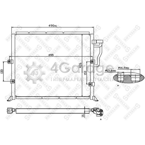 STELLOX 1045004SX Конденсатор кондиционер