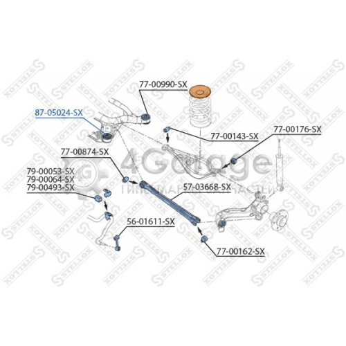 STELLOX 8705024SX ремонтный комплект рычаг подвески