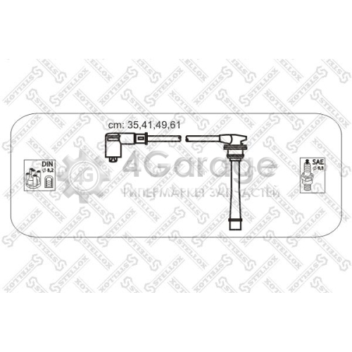 STELLOX 1038412SX Комплект проводов зажигания