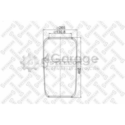 STELLOX 9007160SX Кожух пневматической рессоры