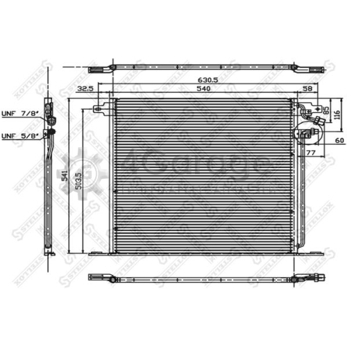 STELLOX 1045068SX Конденсатор кондиционер