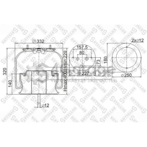 STELLOX 9061991SX Кожух пневматической рессоры