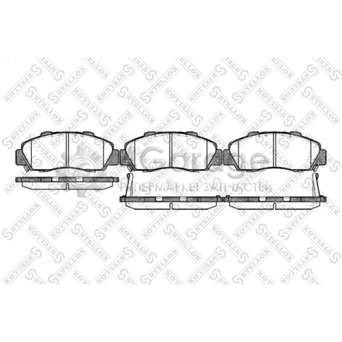 STELLOX 362032BSX Комплект тормозных колодок дисковый тормоз